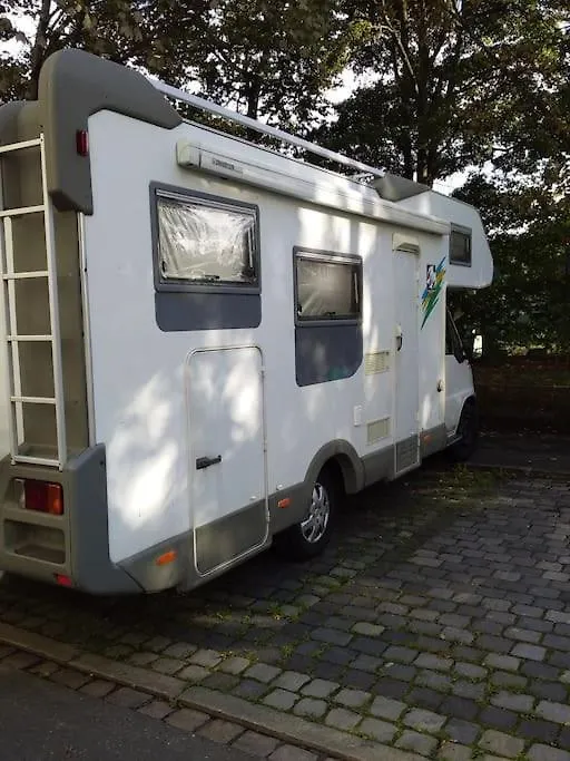 Campsite Preiswert Ubernachten Im Wohnmobil In Nurnberg! Only Public Toilet Available!